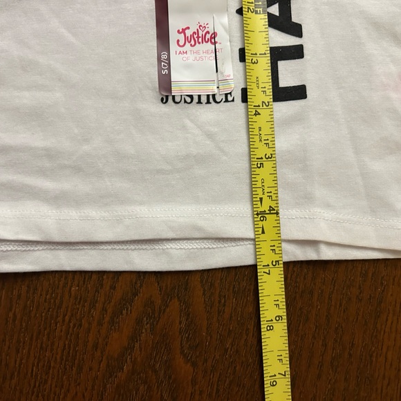 NWT Justice Girls Short Sleeve Everyday Faves Boxy T-Shirt, Sizes small 7/8 - Picture 7 of 11